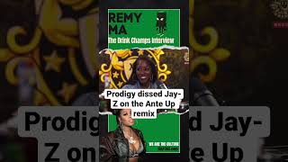 Prodigy verse was pulled off the Ante Up remix because he was dissing JAYZ remyma drinkchamps [upl. by Peonir]