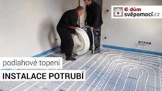 046 Instalace teplovodního podlahového vytápění  e4 dům svépomocí [upl. by Nawrocki]