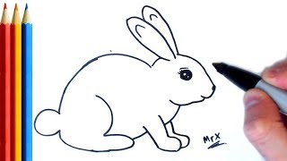 How to Draw Rabbit easy  Step by Step Tutorial [upl. by Nylasej]