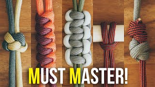 5 Knots Every Paracordist MUST MASTER  Beginner Knots You Need To Know [upl. by Rednaeel]