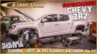 Chevy Colorado ZR2 Tundra amp Jeep JK PreRunner Build Updates plus more  Kibbetech Ep 13 [upl. by Sklar385]