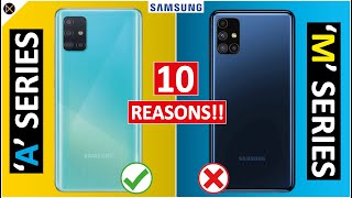 10 Reasons Why Samsung A series is better than Samsung M series 😲 [upl. by Htelimay636]