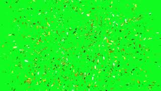 Golden Confetti Explosion Green Screen l HD [upl. by Katharine]