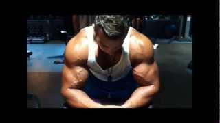 Biceps Curl Johan Fehd Karouani 10 weeks out [upl. by Perdita463]