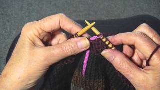 GARTER STITCH ON CIRCULAR NEEDLE [upl. by Masuh149]