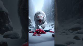 SpiderMan and Elsa Frozen vs Lion Annabelle fight battle elsafrozen spiderman flash animals [upl. by Nylak]