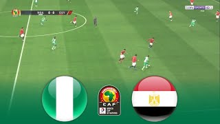 NIGERIA vs EGYPT  CAF African Cup of Nations 2022  PES Prediction [upl. by Reg]