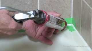 How To Remove And Apply Silicone To A Bathtub [upl. by Mahala]