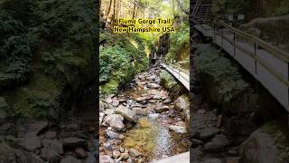 Flume Gorge Trail New Hampshire USA [upl. by Pachton]