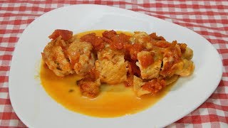 Receta fácil de pechugas muy jugosas a la sorrentina [upl. by Ellah]