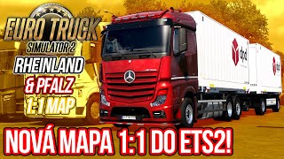 NOVÁ MAPA 11 DO ETS2  Euro Truck Simulator 2 Rheinland amp Pfalz Map 01 [upl. by Enived]