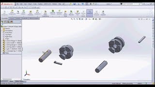 Solidworks Claw coupling assembly design tutorial part 1 [upl. by Angel]