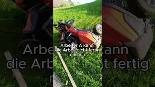 🗣️Arbeiter A kann die Arbeit nicht fertig machen🔥 dorf dorfleben husqvarna farmequipment funny [upl. by Yusuk]