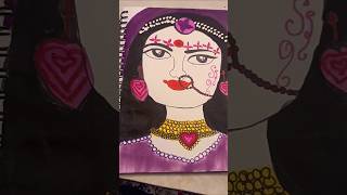 Radha Rani drawingpainting artwork Art with Gorisha [upl. by Drol]