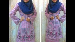 Baju kurung jubah moden pahang manik terkini 2015 [upl. by Enaenaj410]