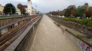 Wienfluss Hochwasser 20240915 [upl. by Iznek]