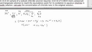 Chemistry 30 Redox Stoichiometry [upl. by Wernda]