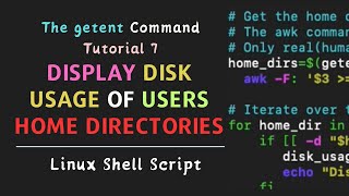 Bash script Display Disk usage of Users Home Directories in Linux [upl. by Oivaf609]