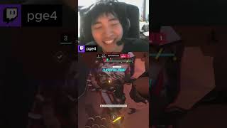 Mirrors reaction 😂  twitchtvpge4 pge pge4 pgeclips pge4clips overwatch overwatch2 [upl. by Adnar12]