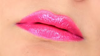 Hot Pink Lipstick Makeup Tutorial Perfect Shades for All Skin Tones  Lipstick Makeup [upl. by Ujawernalo976]