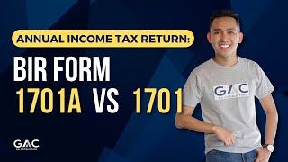 Differences between BIR Form 1701A and 1701 Annual Income Tax Return incometax [upl. by Yellat]