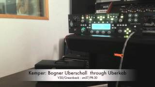 Kemper Bogner Uberschall through matching cab [upl. by Lemej]