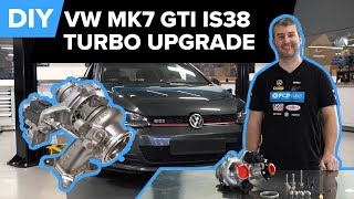 Mk7 Volkswagen GTI IS38 Turbo Upgrade DIY Audi A3 S3 VW Golf R amp More [upl. by Dennet]