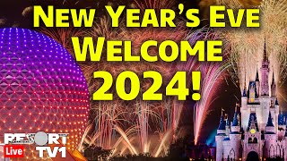 🔴Live New Years Eve Fireworks at Walt Disney World  Welcome 2024 from Epcot  Live Stream [upl. by Yemac756]