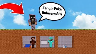 ZENGİN VS FAKİR 224  Hırsız Zengin ve Fakiri Öldürecek mi Minecraft [upl. by Suired101]