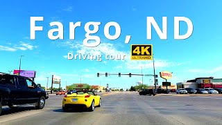 Fargo North Dakota 🇺🇸 Road Trip 4K [upl. by Flannery]