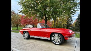 63 Corvette  Bloomington Gold Winner  Matching ’s Available at wwwbluelineclassicscom [upl. by Comptom172]