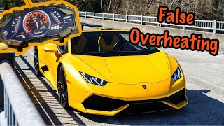 Lamborghini Huracan false overheating or how to damage cluster by cheap tools [upl. by Akkina]