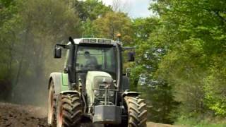 Fendt 412 Vario Tms Ploughing 2009 [upl. by Olympia61]