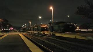 UP 6867 leads militaryOshkosh JLTV loads at Mount Prospect [upl. by Nohsauq971]