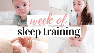 SLEEP TRAINING PROGRESSION 😴  FERBER METHOD  KAYLA BUELL [upl. by Eleahcim]