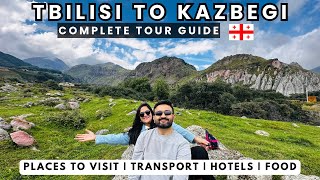 Kazbegi mountain tour from Tbilisi  Complete tour guide  Day 2 in Georgia  Caucasus Mountain tour [upl. by Nyla]