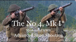 The No 4 Mk I Lee Enfield Musketry of World War II  Advanced Snap Shooting [upl. by Atwekk]