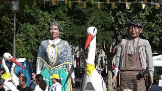 Pasacalles del Encuentro de Gigantes y Cabezudos de Galapagar 2024 [upl. by Nadiya]