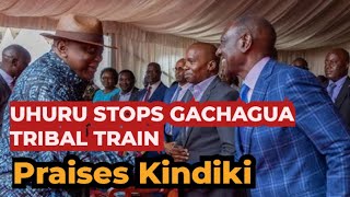 Former President Uhuru Kenyatta Stops Gachagua Tribal Train as he showers Kindiki with Praises [upl. by Eeresed430]