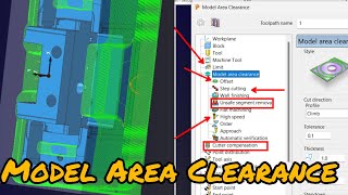 POWERMILL 2024  Model Aare Clearance  Rough Program  Delcam  Programming  Autodesk Powermill [upl. by Remington]