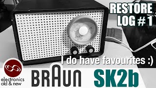 Braun SK 2b tube radio restoration  part 1 Yes I do have favourites [upl. by Murdocca680]