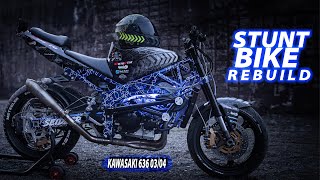 Kawasaki 636 0304 STUNT Bike Rebuild [upl. by Atnas]