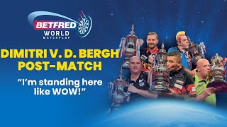 Dimitri van den Bergh sneezes his way into the second round  Betfred World Matchplay [upl. by Nnire]