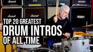 TOP 20 DRUM INTROS OF ALL TIME [upl. by Nnaeitak]