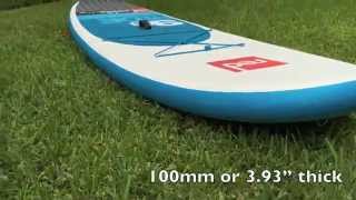 2015 Red Paddle Co 98quot Ride inflatable stand up paddle board  walk around [upl. by Xxam]