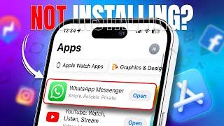 How to Solve App Store Not Installing Apps on iPhone  Fix Download Issues [upl. by Finnigan608]