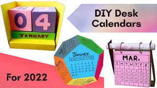 3 DIY Desk Calendars for 2022  Amazon Mini Haul [upl. by Eimot]