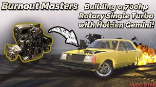 Burnout Masters Building a 700hp Rotary Single Turbo with Holden Gemini [upl. by Demmy]