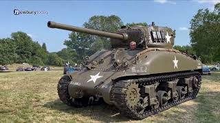 Sherman Tank at Yattendon Classic Car Show 2023 [upl. by Reviel]