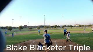 Blake Blacketer of the FBSA 8UA Renegades hits a 2 run triple vs the 8UA FBSA Yetis Sept 10 2024 [upl. by Shlomo]